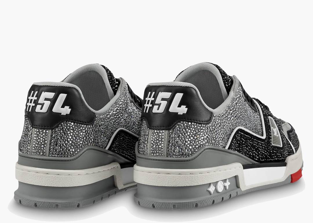Louis Vuitton Trainer Crystal – Black Grey
