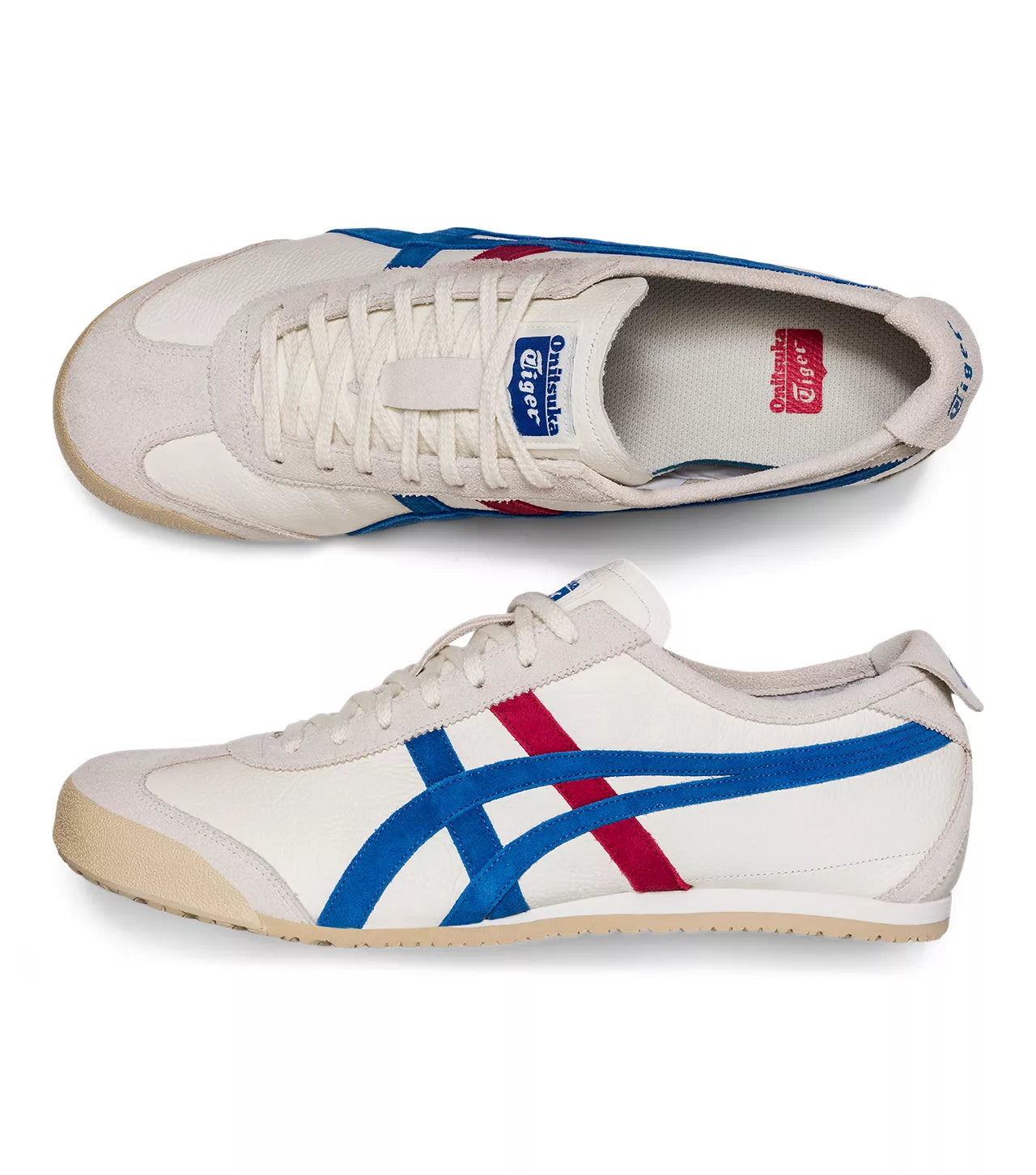 Onitsuka Tiger Men's Mexico 66 Vin White & Directoire Blue