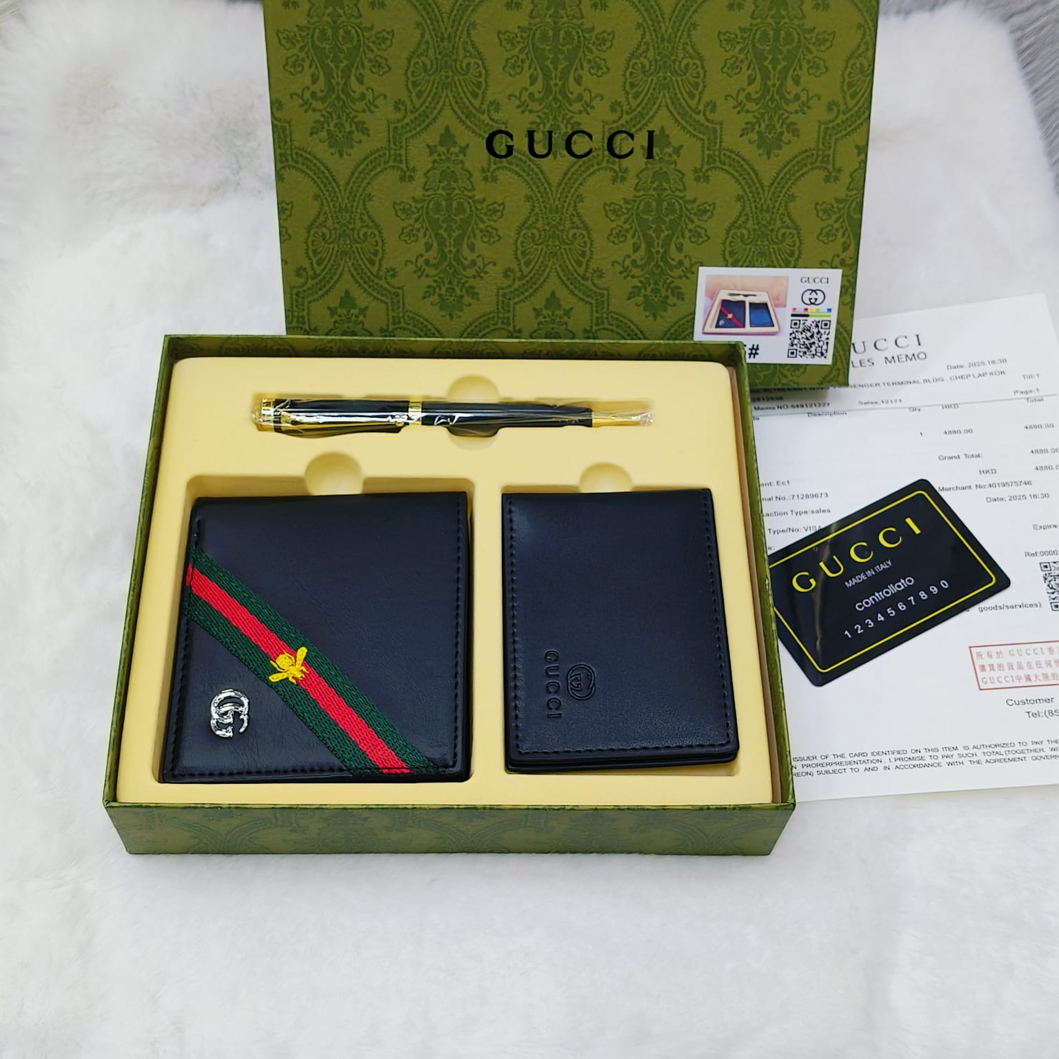 Iconic Gucci Wallet Set